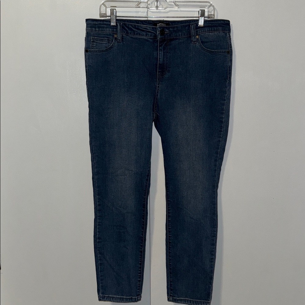 BUFFALO Aubrey Ankle Grazer Jeans Stretch Denim Women’s 14 / 34 Medium Wash
